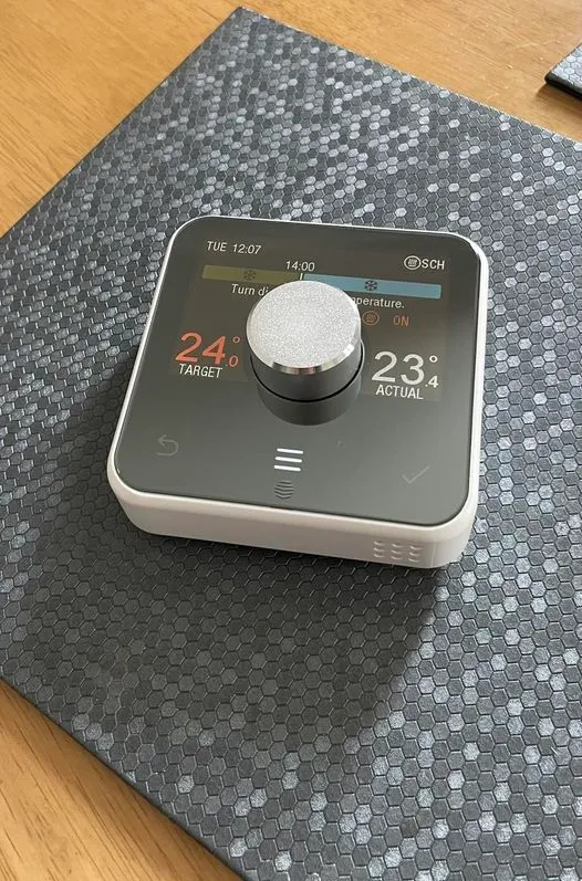 Hive smart thermostat installed in a Hereford home