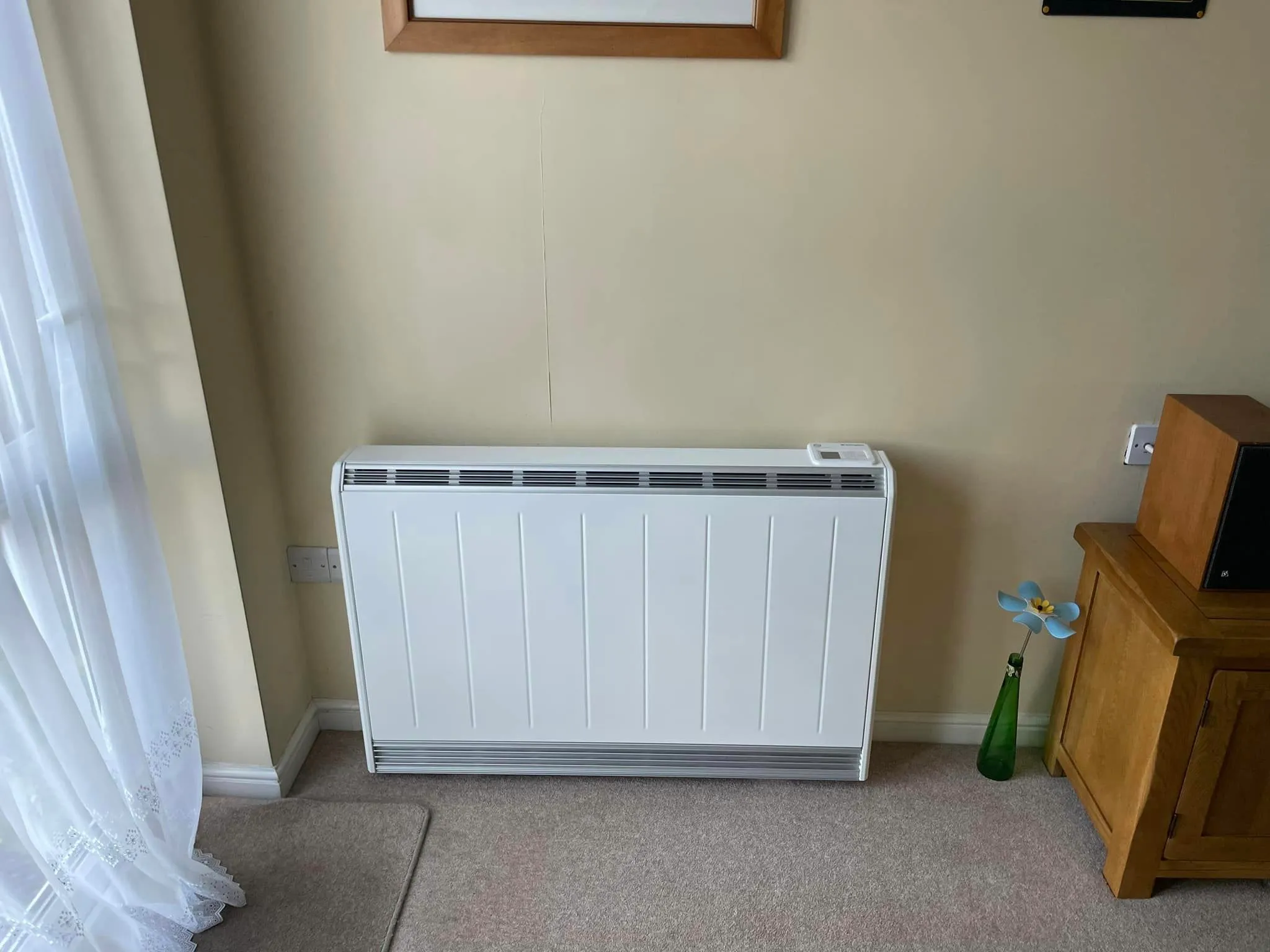 Modern replacement storage heater installed in Hereford